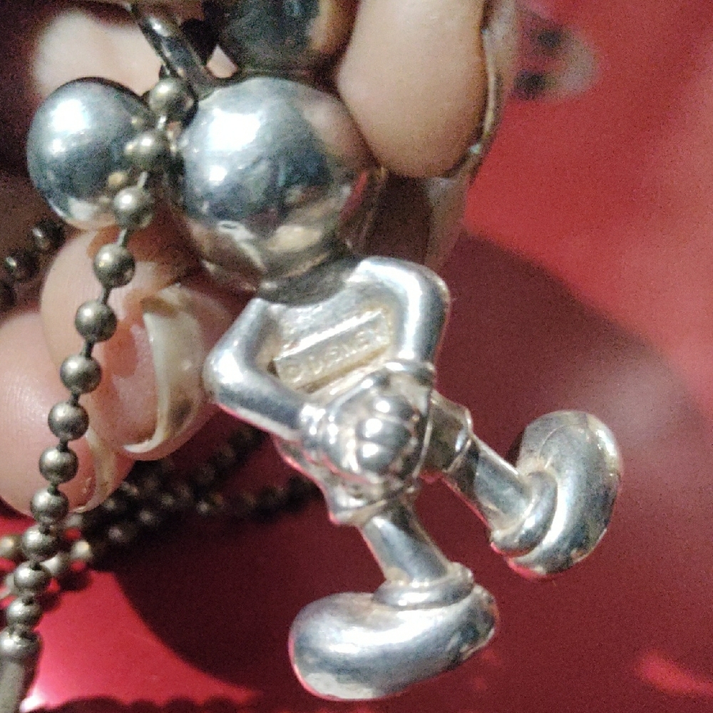 Disney Silver Mickey Mouse Necklace - Picture 3 of 5